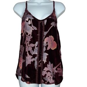 Anama Velvet Floral Tank Size Small